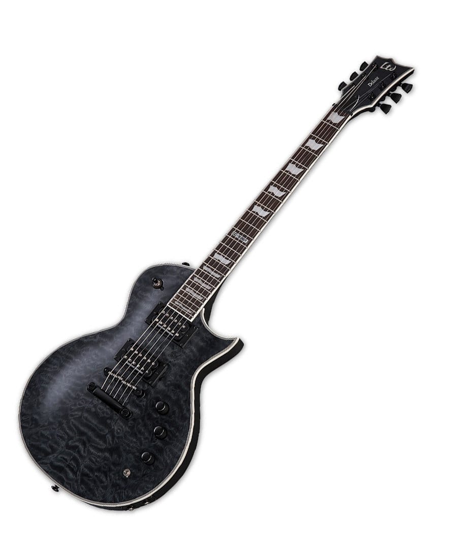 LTD Eclipse 1000 Piezo Quilted Maple SeeThru Black - LEC1000PIEZOQMSTBLK - Melody House Dubai, UAE