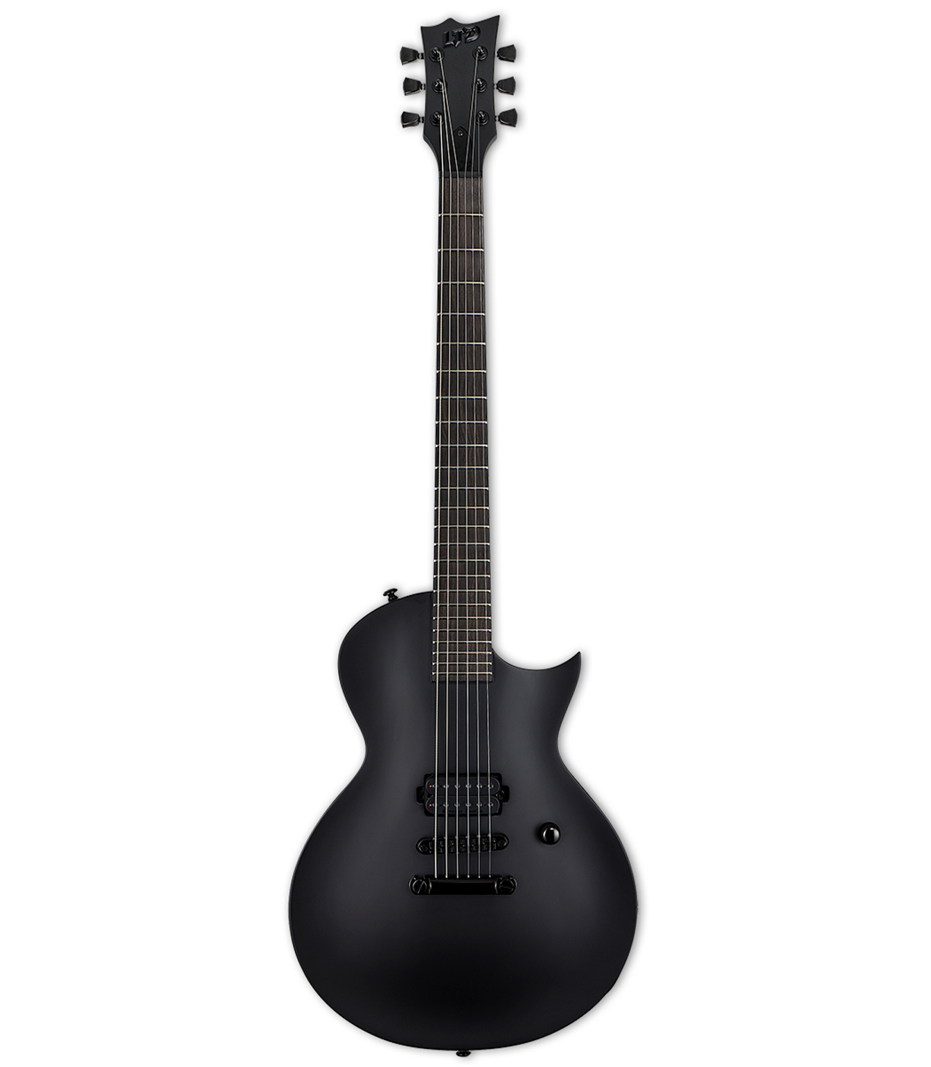 LECBKMBLKSI LTD Eclipse Black Metal Electric Guita - LECBKMBLKSI - Melody House Dubai, UAE