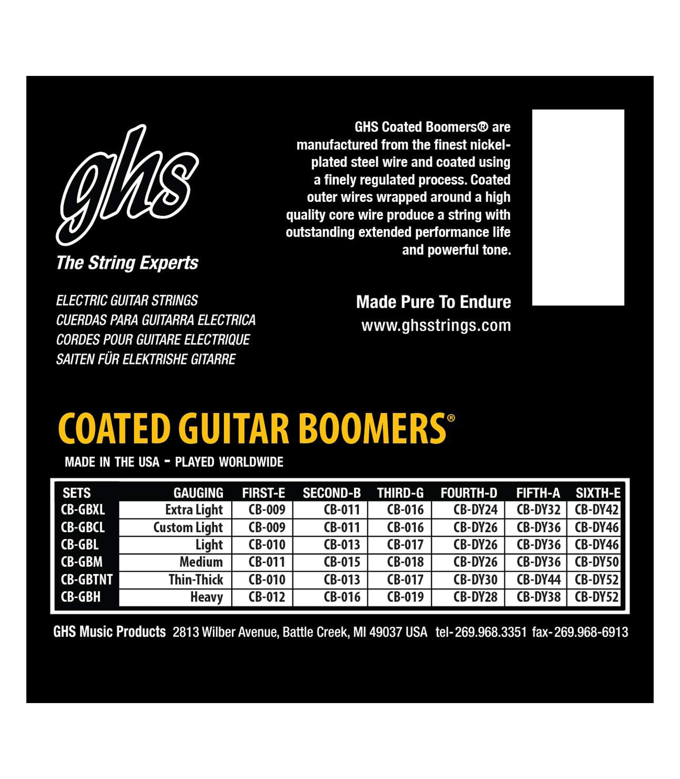 CB GBXL EL GTR COATED BOOMER EXTRA LIGHT 009 - CB-GBXL - Melody House Dubai, UAE