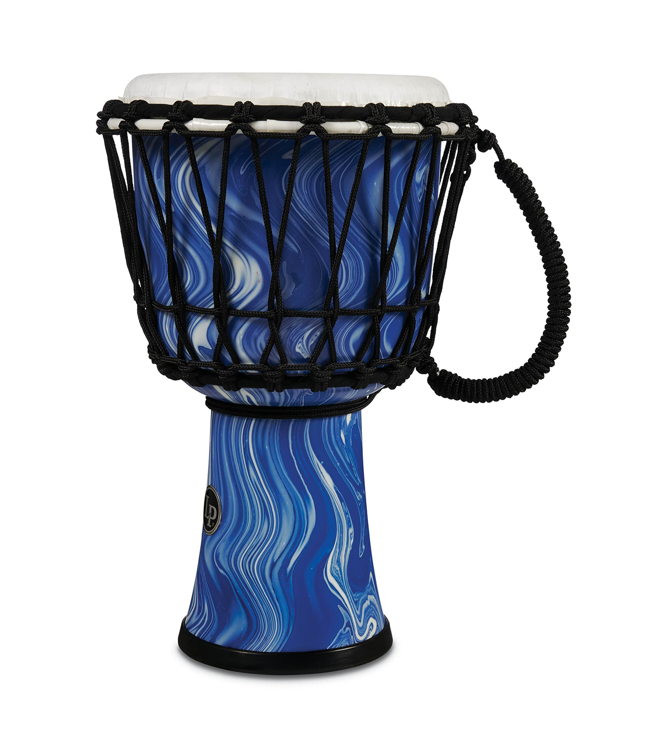 LP2010 BM 10 Rope Tuned Djembe Blue Marble Color - LP2010-BM - Melody House Dubai, UAE