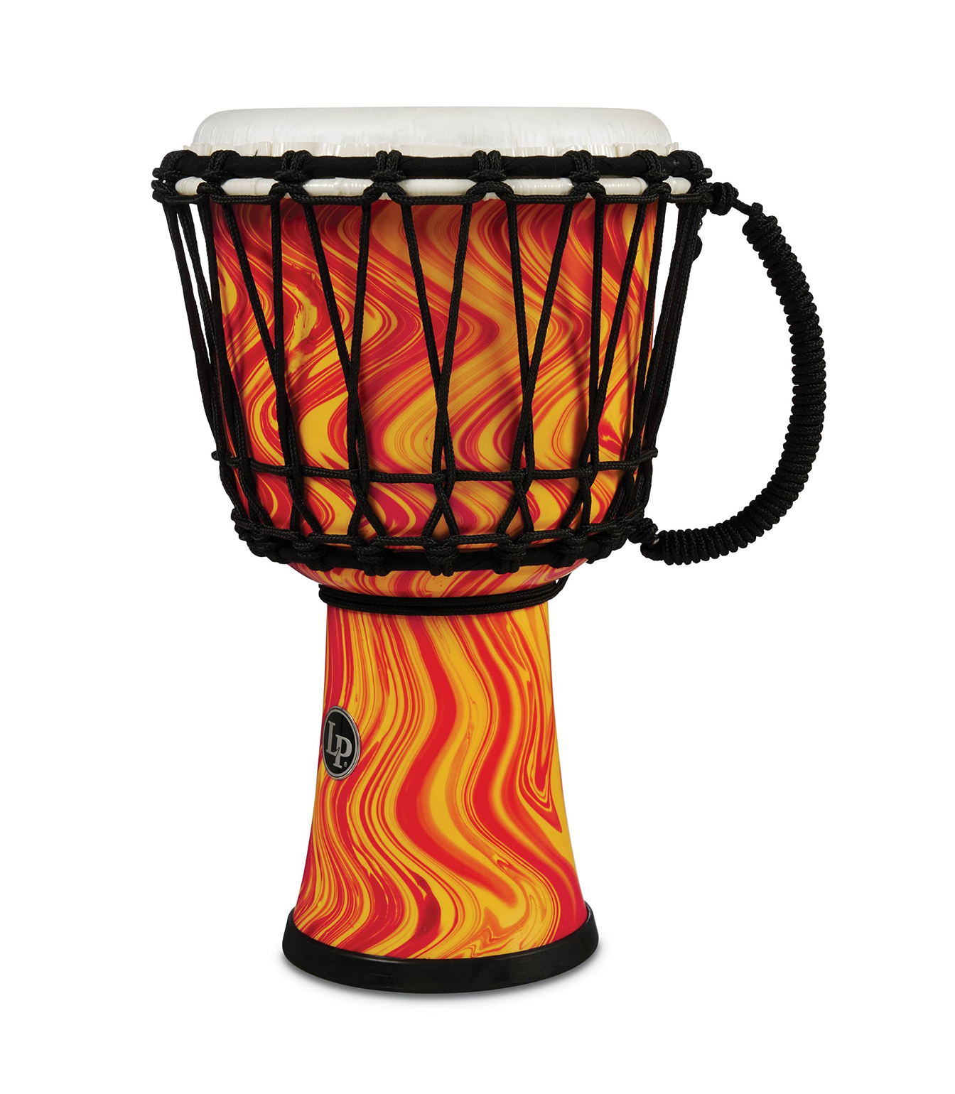 LP2010 OM 10 Rope Tuned Djembe Orange Marble Colo - LP2010-OM - Melody House Dubai, UAE