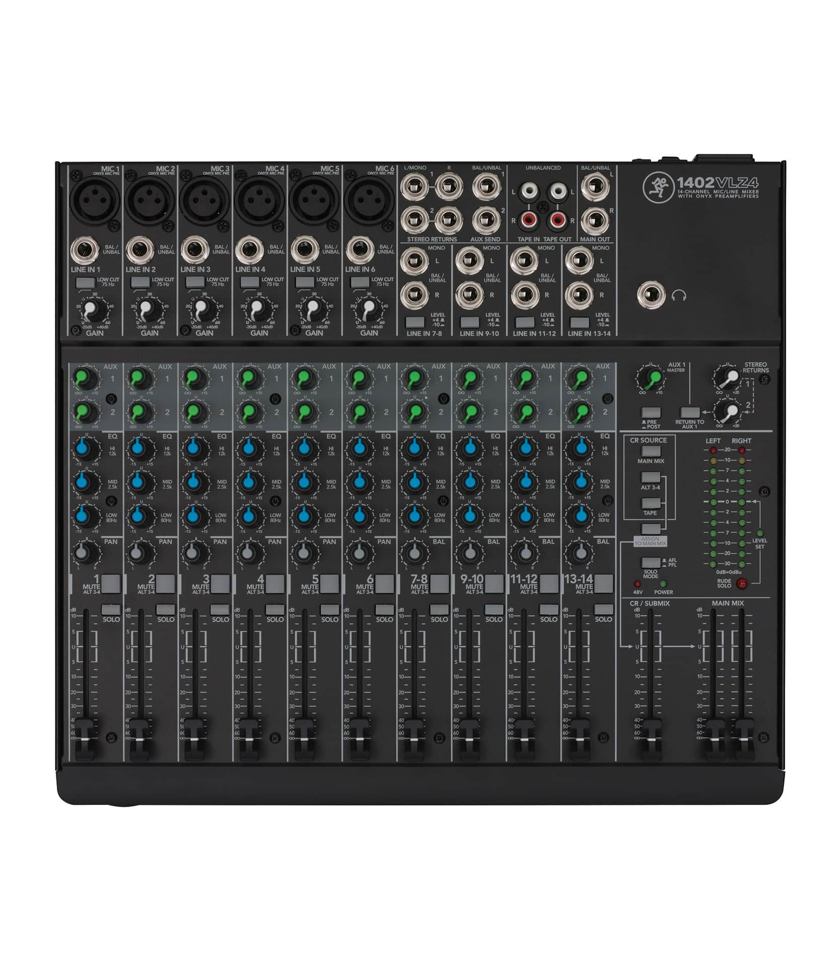 buy mackie 1402vlz4 14 channel compact analog mixer