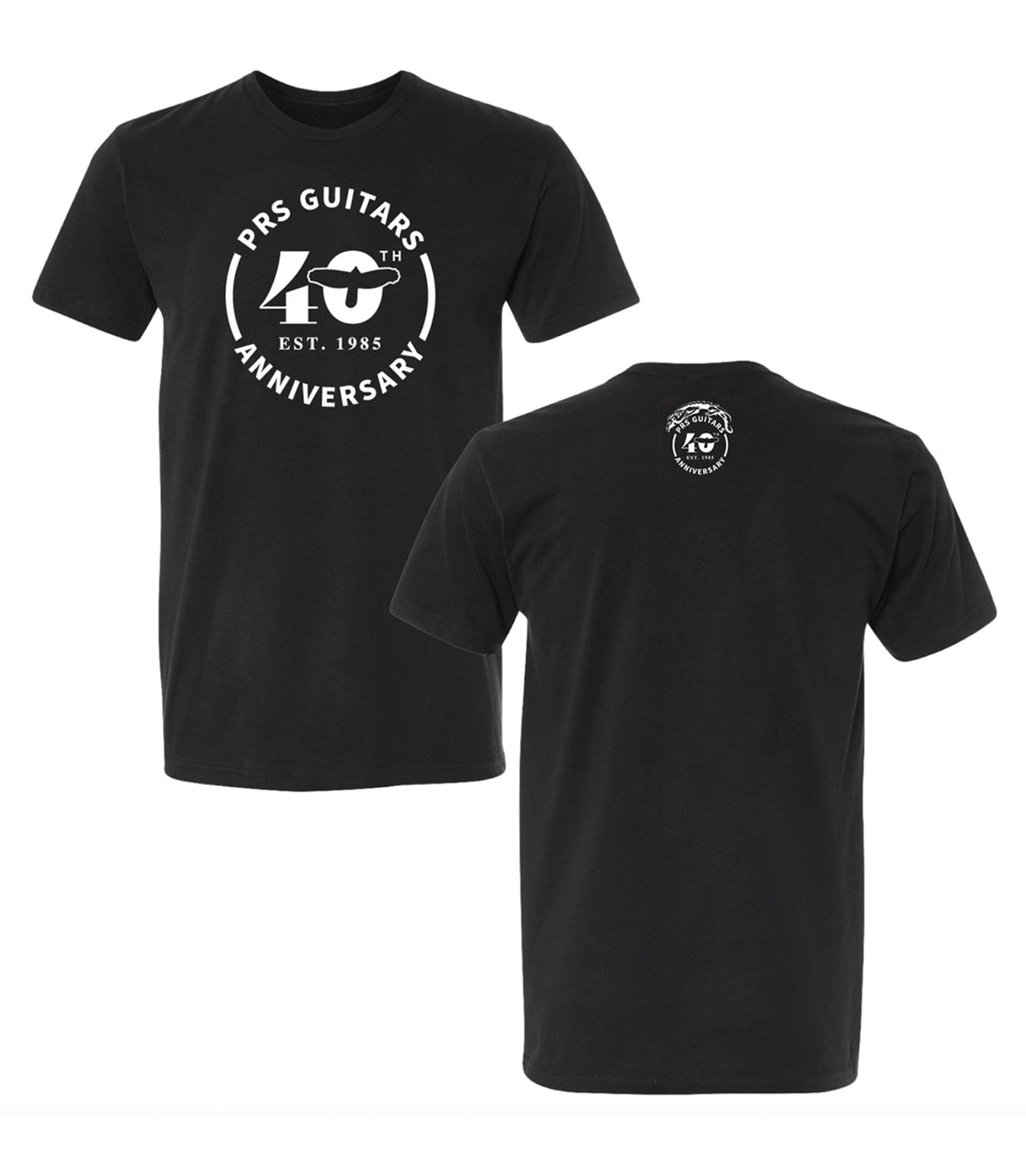 115451 004 001 Tee PRS 40th Anniversary Logo Black - 115451:004:001 - Melody House Dubai, UAE