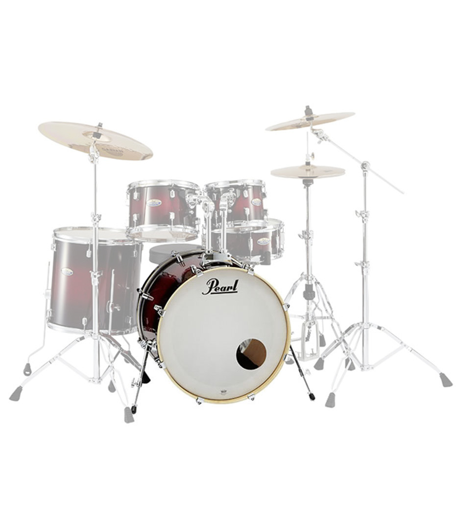 buy pearl dmp2218 bass drum with bb300 gloss deep red burst