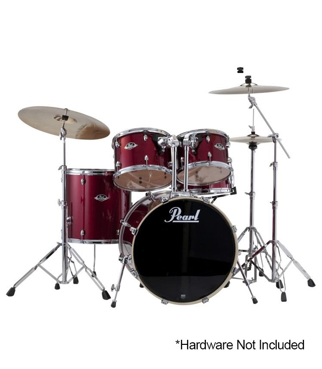 buy pearl export standard 5pc drums set burgundy finish