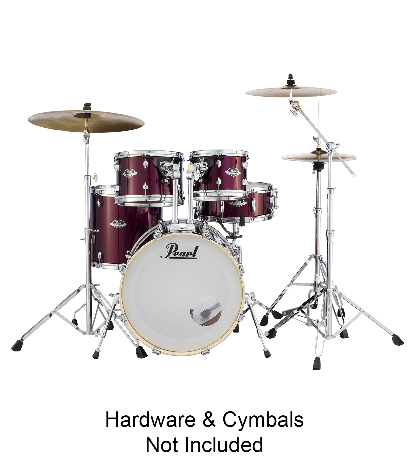 Pearl - Export Standard 5pc Drums Set Burgundy Finish