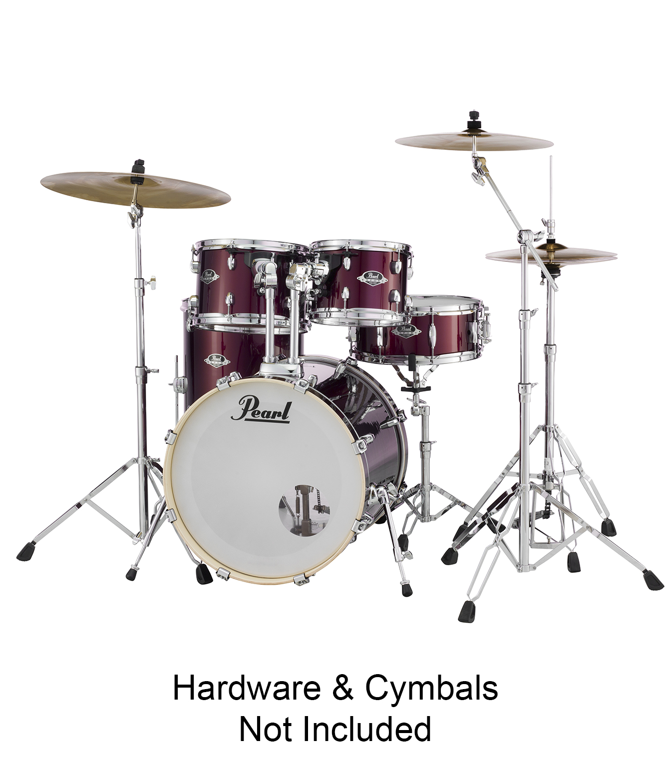 Export Standard 5pc Drums Set Burgundy Finish - EXX725SP/C#760 - Melody House Dubai, UAE