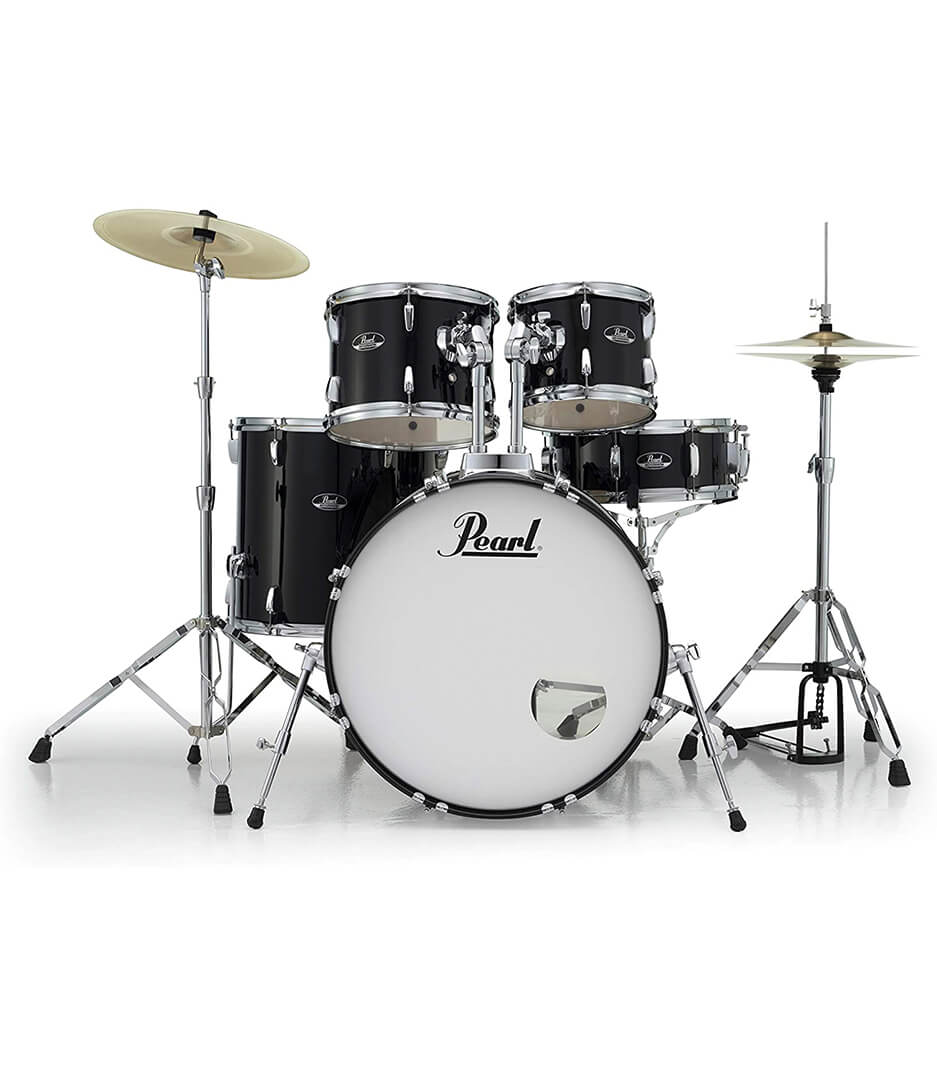 buy pearl road show 5pc kit w hardware cymbals jet black