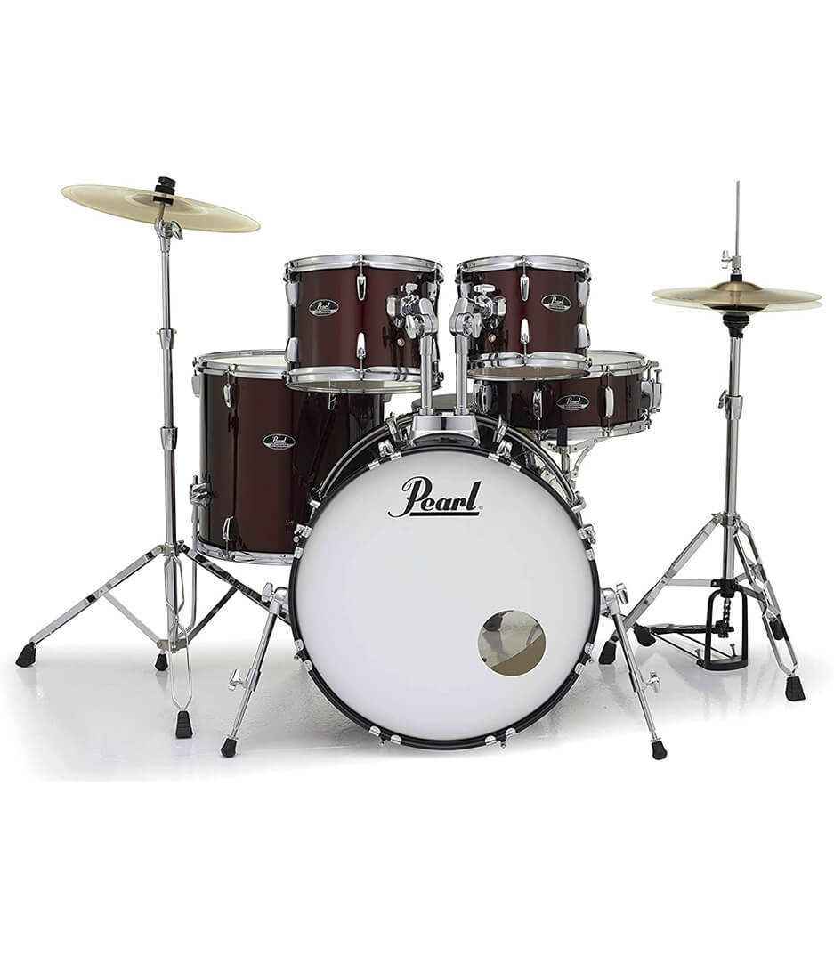 buy pearl road show 5pc kit w hardware cymbals wine red