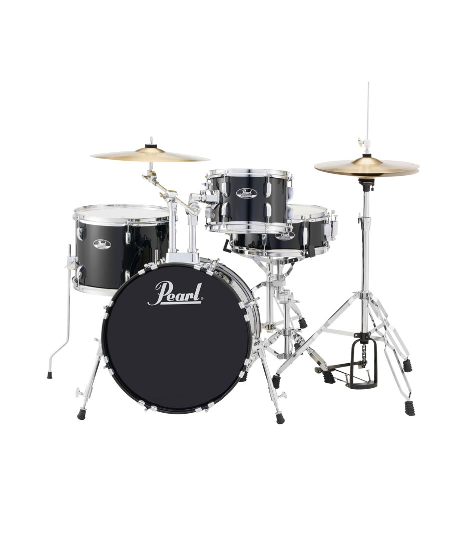 buy pearl road show 4pc kit w hardware cymbals jet black