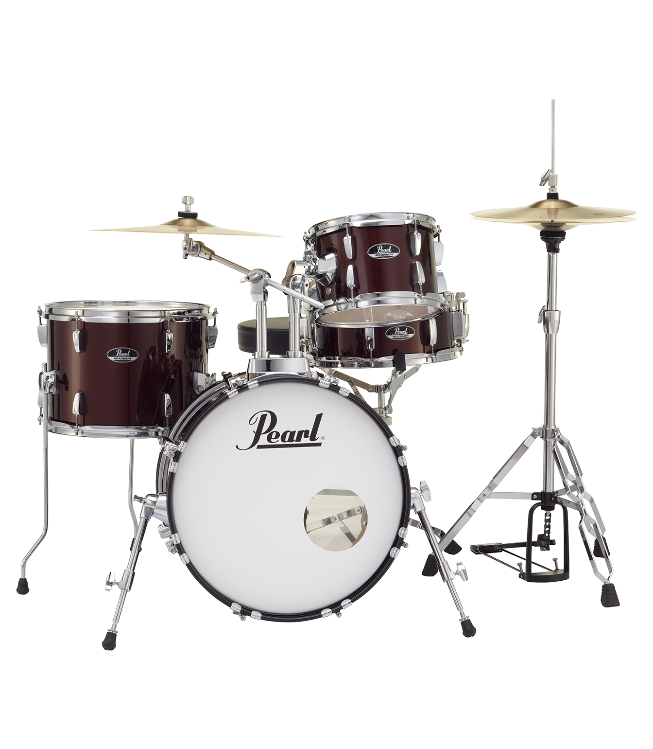 Pearl - Road Show 4pc kit w Hardware Cymbals Red Wine