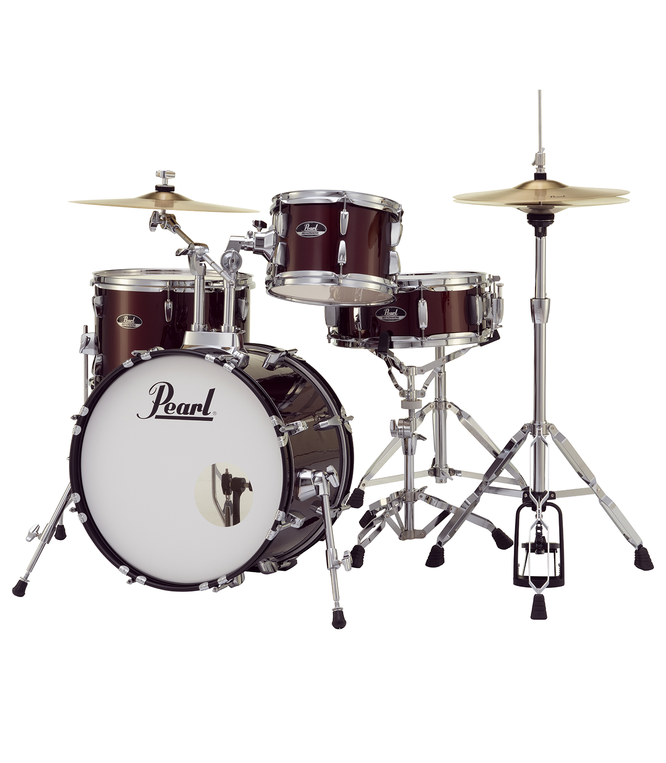 Road Show 4pc kit w Hardware Cymbals Red Wine - RS584C/C#91 - Melody House Dubai, UAE