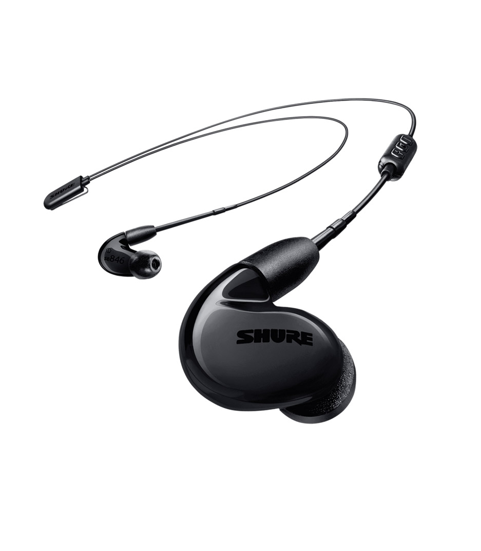 Shure SE846 Black Quad Drivers Earphone with UNI+RMCE-BT2 Detachable Cable