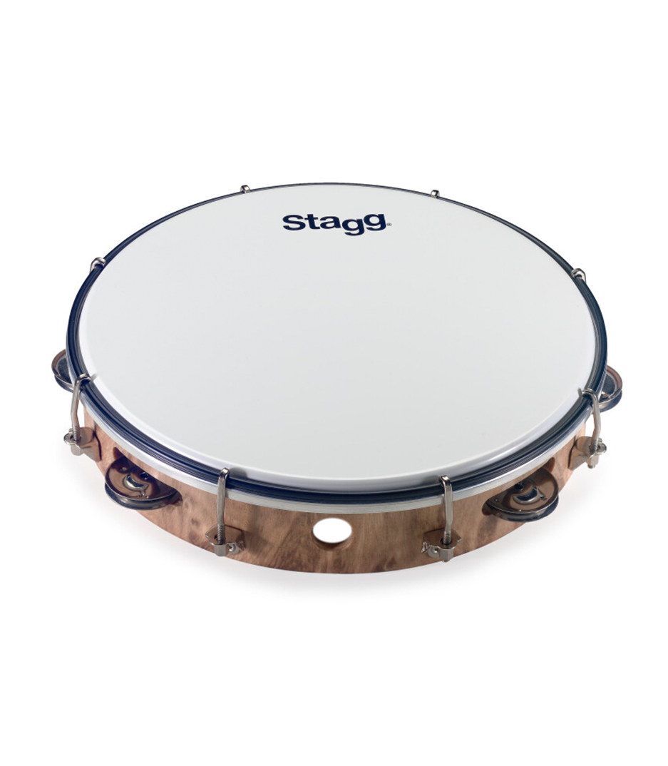 TAB 110P WD 10 TAMBOURINE 1RW JG PLST WOOD - TAB-110P/WD - Melody House Dubai, UAE