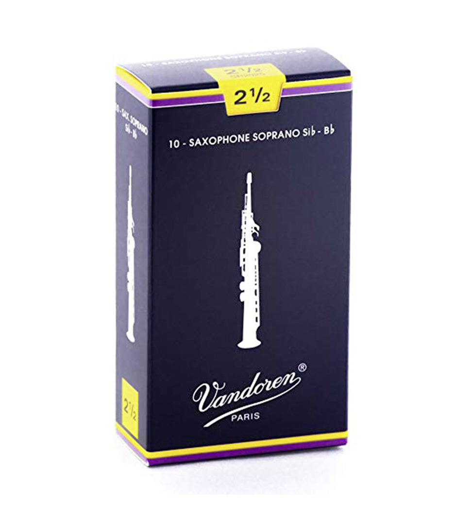 buy vandoren sr2025 box of 10 trad soprano sax reeds n 2 5