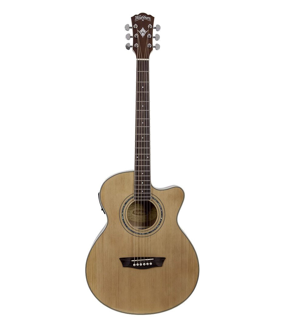 buy washburn eat12 acoustic electric thinline mini jumbo guitar